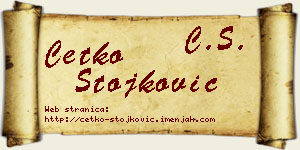 Ćetko Stojković vizit kartica
